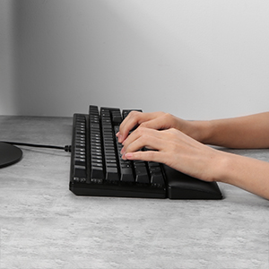 Redragon P037 Meteor L Keyboard Wrist Rest Pad Soft Memory Foam w/ Anti-Slip Rubber Base For 100% 104 Keys Compact Size